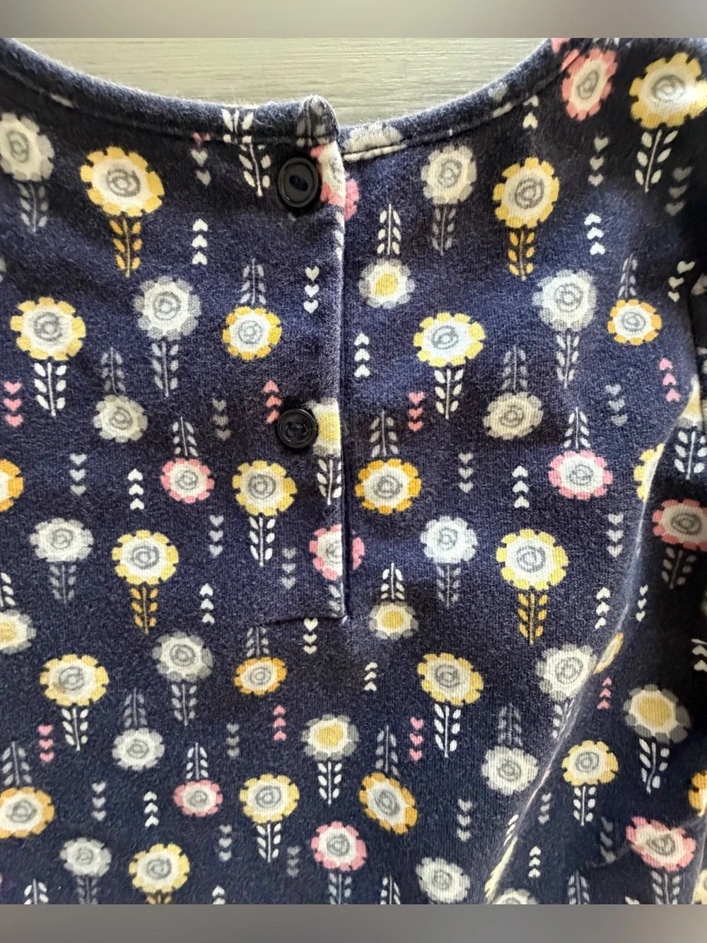 Girls 3T Dresses- Gymboree Navy & Pink Floral Print, Old Navy Denim Jumper